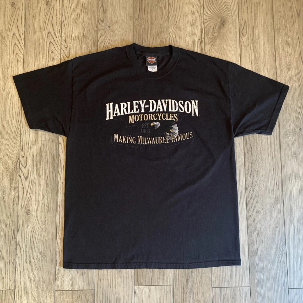 Harley Davidson Motorcycles T Shirt Men’s XL Nova Scotia Canada 2 Sided Graphic - Picture 3 of 10